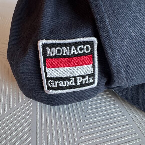 MONACO Grand Prix Hat Strapback Baseball Blue Cap Retro Dad Trucker - Picture 6 of 10